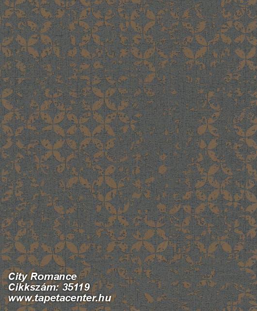 Különleges motívumos,textil hatású,bronz,szürke,illesztés mentes,súrolható,vlies tapéta 
